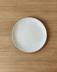 Handmade ceramic plates – white clay with white glaze