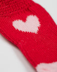 Premium non-slip dog socks, paw protectors for clean dry paws, pack of 3 with pumpkin sneakers love heart designs by Body and I at brixbailey.com