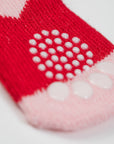 Premium non-slip dog socks, paw protectors for clean dry paws, 3-pack with pumpkin sneakers heart designs, best-selling pet accessories by Body and I at brixbailey.com