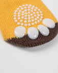 Premium non-slip dog socks, paw protectors for clean dry paws, pack of 3 with pumpkin sneakers heart designs by Body and I at brixbailey.com