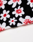 Floral spring socks for women, 4 pairs with petal designs, premium cotton blend, trending and stylish by Body and I at brixbailey.com