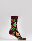 Premium colorful fashion socks for men, luxury cotton blend pack of 4 pairs, stylish sporty and statement designs, size 40-45 by Body and I at brixbailey.com