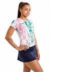Aixo Chrome Womens T-Shirt - White