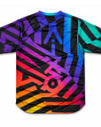 Aixo Rainbow Chaos Mens T-Shirt - Black
