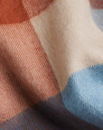 Natural Baby Alpaca Wool Midi Exclusive Check Scarf for Women