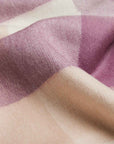 Natural Baby Alpaca Wool Midi Exclusive Check Scarf for Women