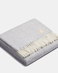 Natural Alpaca Wool Throw - Classic Fishbone