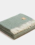 Natural Alpaca Wool Throw Classic Fishbone