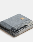 Recycled Alpaca Wool Throw Classic Check