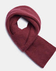 Natural Baby Alpaca and Merino Wool Light Fishermans Rib Scarf