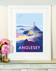 Anglesey Vintage Seaside Travel Poster