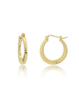 Kea Ridged Gold Hoops