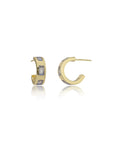 Cora Chunky Huggie Hoops Labradorite