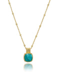 Tetra Square Gemstone Pendant: Amazonite
