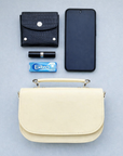 Aura Handmade Leather Bag - Cream