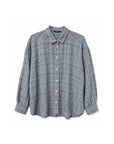 agnes shirt | coastal blue check