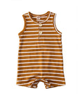 Adorable Baby Rompers for Boys & Girls - Soft Cotton Blend, Striped Design, Everyday Comfort by Baby Lamby at brixbailey.com