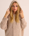 Oatmeal Alpaca Longline Jumper Dress