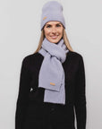 Natural Baby Alpaca and Merino Wool Light Fisherman's Rib Scarf
