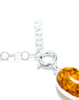 Alternating Filigree Statement Amber Bracelet