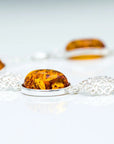 Alternating Filigree Statement Amber Bracelet
