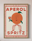 Premium Aperol Spritz Retro Print, Lucia Aperol Art, Vibrant Italian Drink Poster, Framed or Unframed, High Quality 230gsm Paper by Little Egret Design at brixbailey.com