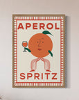 Premium Aperol Spritz Retro Print, Lucia Aperol Art, Vibrant Italian Drink Poster, High Quality 230gsm Paper, Framed Option Available by Little Egret Design at brixbailey.com