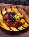 Artisan Upcycled End Grain Fruit Bowls (2 Patterns & 2 Sizes Available)