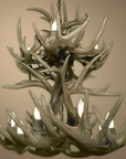 Authentic Whitetail Deer Two Tier Chandelier