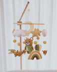 Handmade Autumn Teddy babymobile