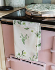 Snowdrop and Hellebore Tea Towel