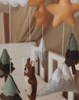 Handmade Brown Bear baby mobile-10