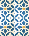 Luxury Maroq porcelain tiles, blue and white floral pattern, premium outdoor and indoor anti-slip tiles, handcrafted design by Maria Starling by Maria Starling Design at brixbailey.com