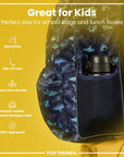Leak Proof Thermal Steel Water Bottle, Insulated, Black, 320ml (11oz)