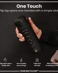 Bottle, Recyclon, Black, 750ml