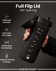 Bottle, Recyclon, Black, 750ml