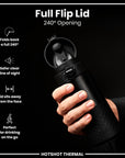 Insulated Steel, Travel Mug, Black, 360ml