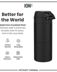 Insulated Steel, Travel Mug, Black, 360ml