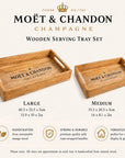 Wooden Serving Trays Moët & Chandon Champagne Serving Tray