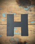 12" and 5" Black Fat Font Metal Letters.