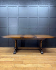 Vintage Old Charm Oak Kitchen Dining Table Extending Draw Leaf Refectory Style