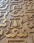 A-Z Rustic 5" or 12" Gold Metal Carnival Letters.