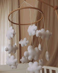 Handmade Clouds baby mobile-4