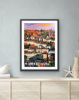 Premium Bath Skyline Giclee Print, Luxury A2 Landscape Art, Hand Signed Autumnal Golden Hour View, Royal Crescent Drone Photography, Framed or Unframed Options by Michael Sutherland Art at brixbailey.com