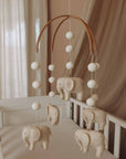 Handmade Elephants baby mobile-11