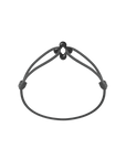 Mini Black Clover Cord Bracelet