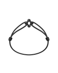 Mini Black Clover Cord Bracelet