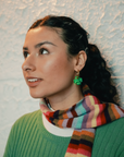 Four Leaf Clover Hoop Earrings