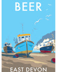 Beer Seaside Travel Poster Print