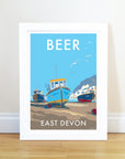 Beer Seaside Travel Poster Print